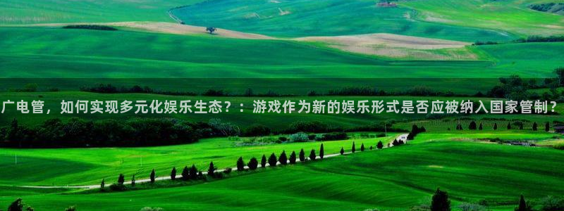 杏耀技术有限公司官网：广电管，如何实现多元化娱乐生态？：游戏作为新的娱乐形式是否应被纳入国家管制？