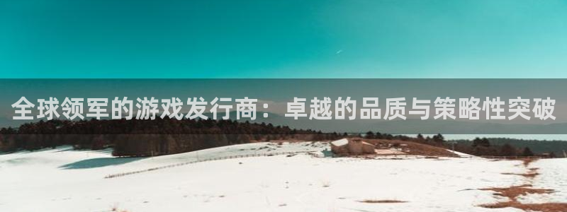 杏耀官网登录注册失败：全球领军的游戏发行商：卓越的品质与策略性突破
