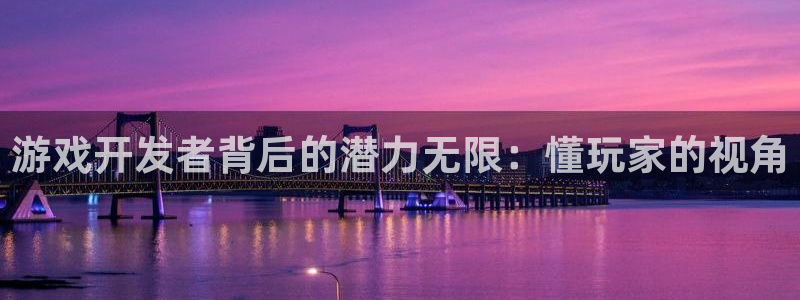 杏耀官网解绑银行卡：游戏开发者背后的潜力无限：懂玩家的视角